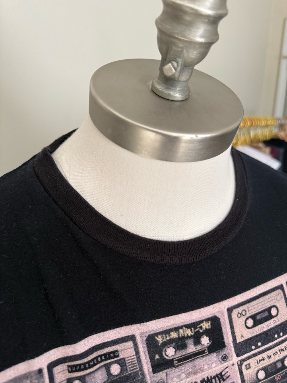 Supreme Black Tee with White Cassette Graphic - On The Reel - Picture 5 of 9